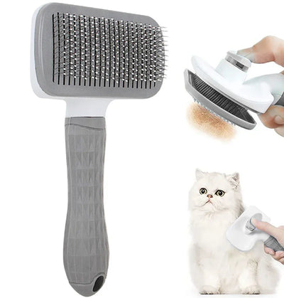 Dog & Cat Hair Remover Brush – Grooming Comb for Long Hair