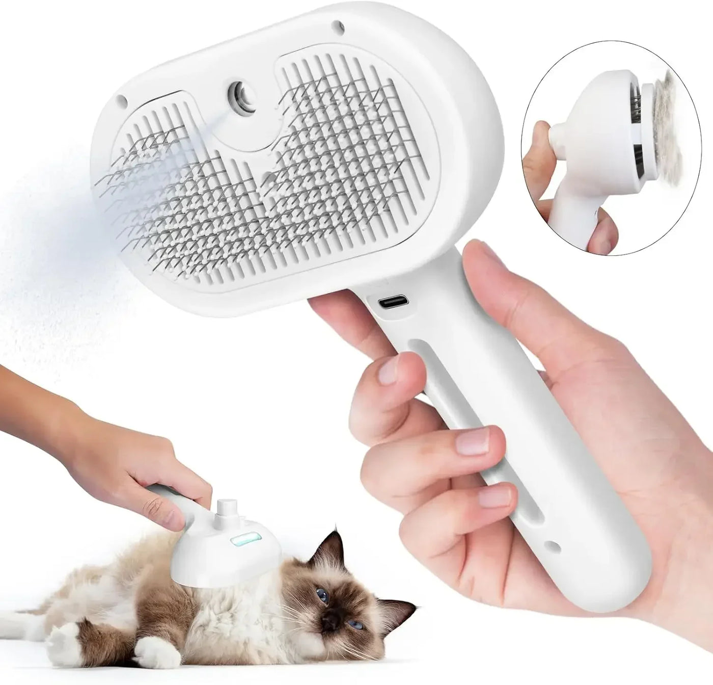 Pet Spray Grooming Comb – Dematting & Hair Removal