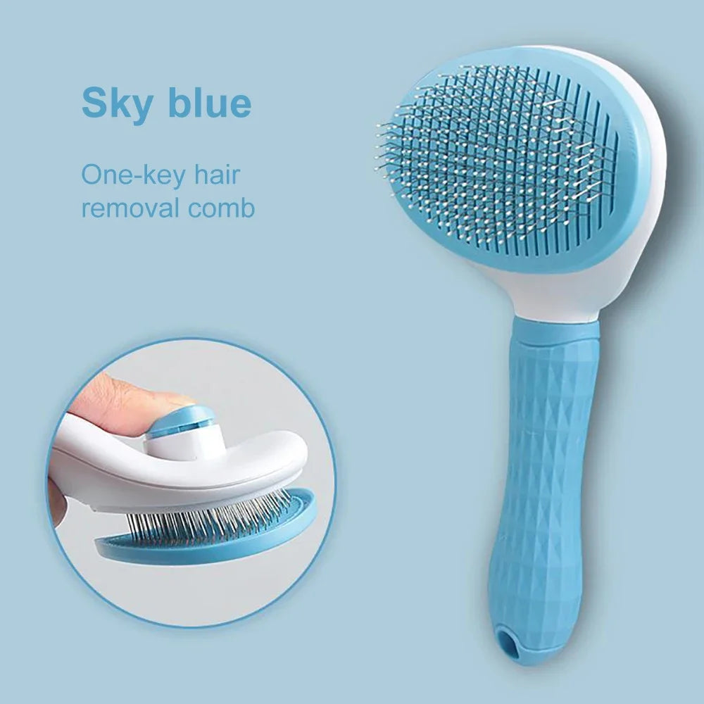 Dog & Cat Hair Remover Brush – Grooming Comb for Long Hair