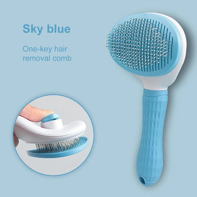 Dog & Cat Hair Remover Brush – Grooming Comb for Long Hair