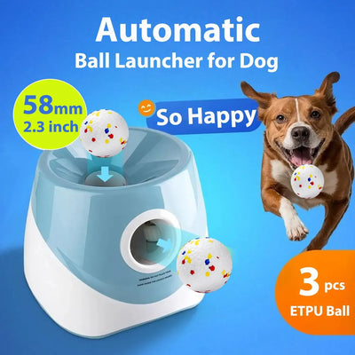 Automatic Dog Ball Launcher – Rechargeable & Fun