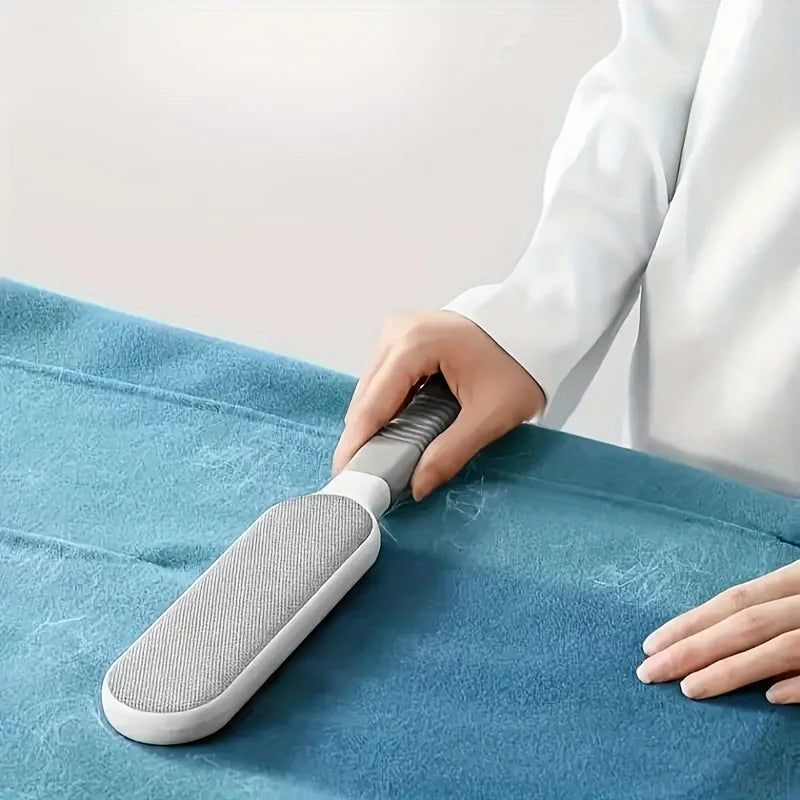 Double-Sided Pet Hair Remover Brush – No Refills Needed